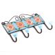 Turquoise Floral Ceramic Tiles Hooks